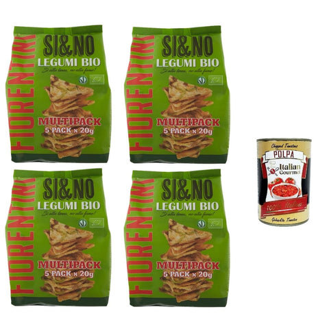 Fiorentini Reiswaffeln Fiorentini Si & No Mini gallette di mais con legumi Mini Maiskekse mit Hülsenfrüchten 4x100 gr italienisch Original 8032804040014