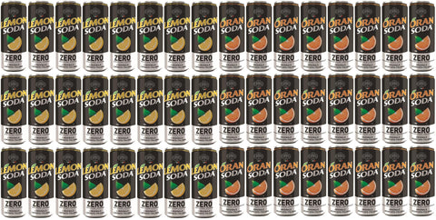 FONTI DI CRODO Limonade Fonti di Crodo Soda-Mix ZERO 48 x 330ml (24 x Lemon Soda und 24 x Oran Soda) 8057192003977