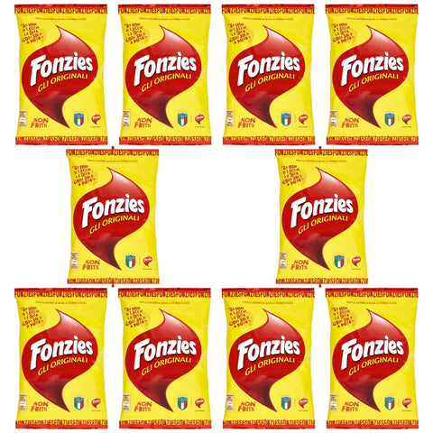 Fonzies Chips 10x Fonzies Gli Originali 'Maissnack mit Käsegeschmack', 40 g 4327919972485