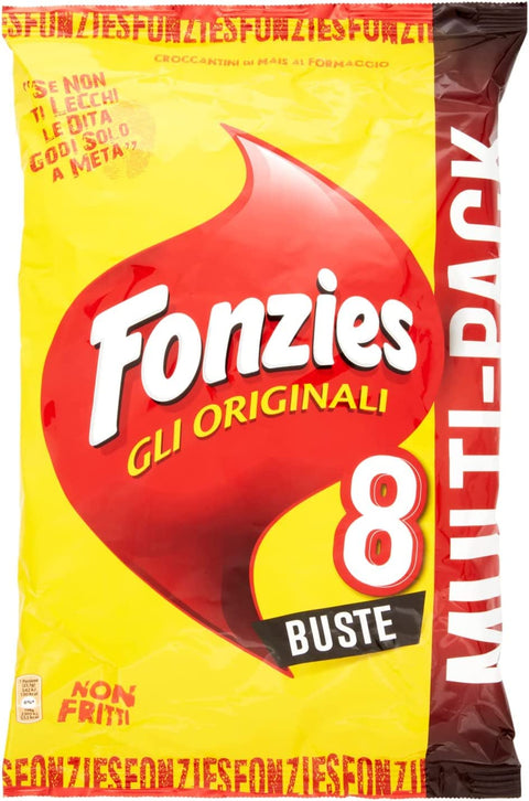 Fonzies Chips 10x Fonzies Multipack mais Maissnack mit Käse chips 10 für 8 Portionstüten á 23g Käsechips