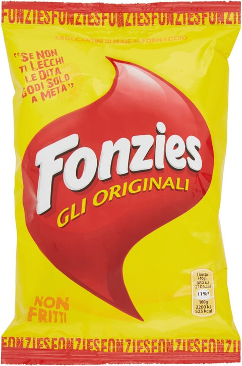 Fonzies Chips 50x Fonzies Gli Originali 'Maissnack mit Käsegeschmack', 40 g 631908701647