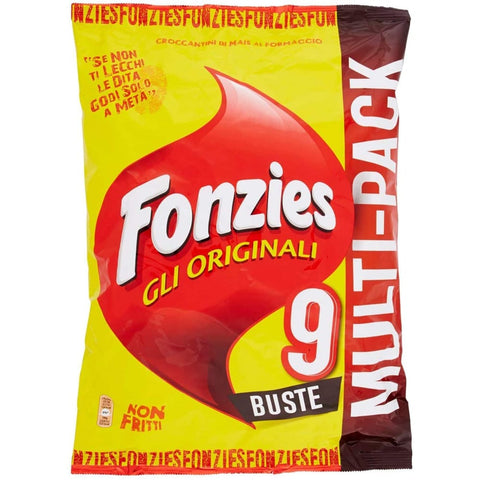 Fonzies Chips Fonzies Die Original Packung mit 20 Multipacks enthält 9 Beutel 212 g Chips italienisch 4009267000033