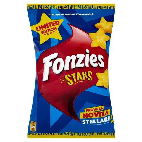 Fonzies Snack Kuchen & Backwaren Fonzies Stars - Limited Edition Sternförmige Mais- und Käsesnacks, limitierte Auflage 10x 160 g