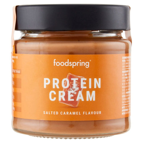 Foodspring Fruchtaufstrich Foodspring Protein Cream Gusto Caramello Salato 3x 200g, Proteincreme mit gesalzenem Karamell. 4260701922377