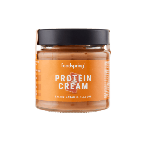 Foodspring Haselnusscreme Foodspring Crema Proteica Caramello salato Proteincreme mit gesalzenem Karamell, 200 g 4260701922377