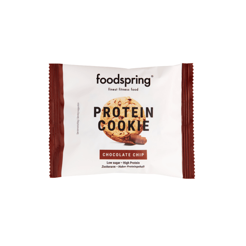 Foodspring Rohe Frucht Foodspring Protein cookie con gocce di cioccolato  Schokoladenkekse 6x50gr 4260363489270