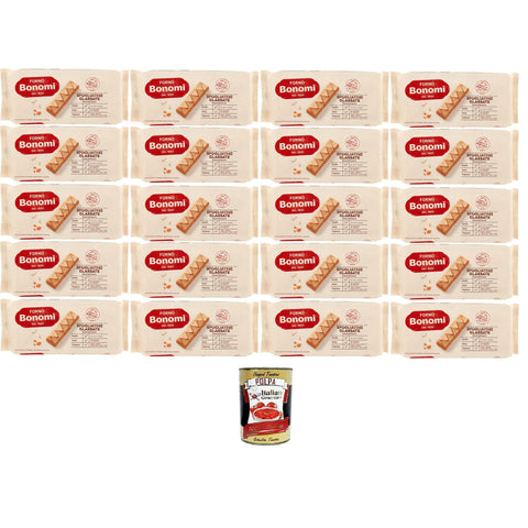 Forno Bonomi Sfogliatine Glassate glasiertes Blätterteiggebäck 20x135 g italienisch Original Pastasauce + kostenlos polpa 400 g