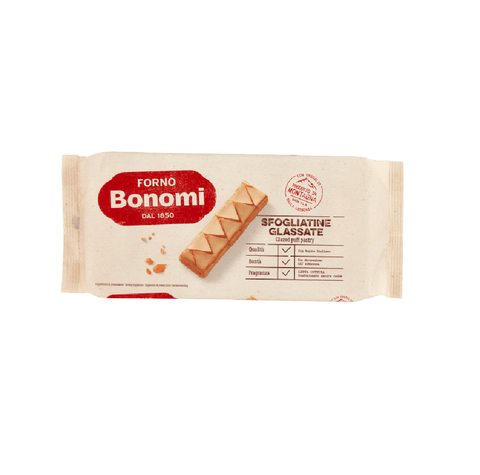 Forno Bonomi snack 10x Forno Bonomi Sfogliatine Glassate Glasiertes Blätterteiggebäck 135g 8002720001253