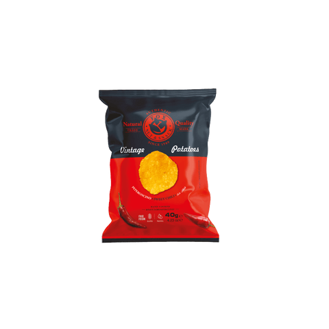 Fox Nuts & Snack Chips Fox Vintage Potatoes Peperoncino Dolce Süßer Chili-Pfeffer 3x120g 8007537006675
