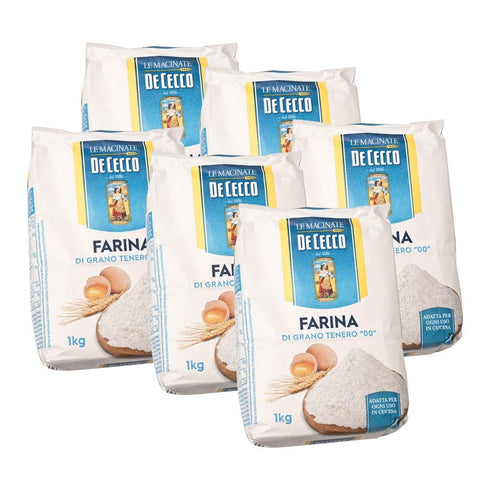 FOXCUP Pasta HAB & GUT -LM0016-10- De Cecco Farina di Grano Tenero Tipo 00, (6x1kg) 4260471922690