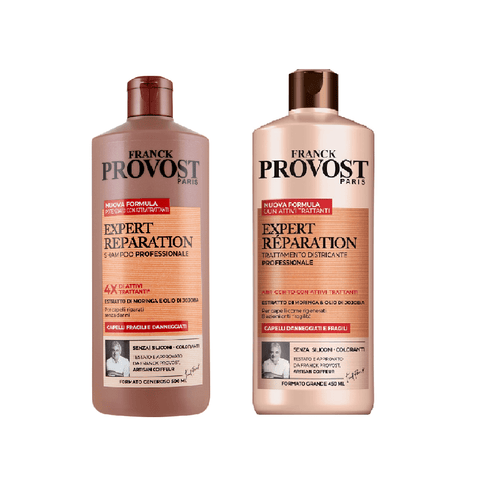 Franck Provost Balsamo Kit Franck Provost Expert Reparation Professionelles Shampoo und Spülung für strapaziertes Haar 3600551135564