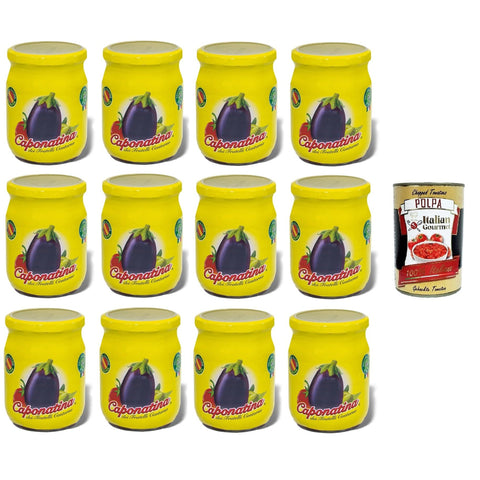 Contorno Fratelli Caponatina di melanzane Auberginen Caponata 12x540g Original italienisch