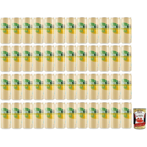 Fuze Tea Eistee Fuze Tea Eistee,Zitrone Schwarzer Tee mit einer Zitronengras Note,Erfrischungsgetränk,Alkoholfrei,Einwegdose 330 ml italienisch Original 8032804040014