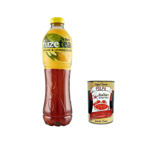 Fuze Tea Eistee Fuze Tea Schwarzer Tee, Zitrone mit einer Notiz von Lemongrass Pet 1,25 L lemon ice tea Eistee italienisch Original 5449000237118