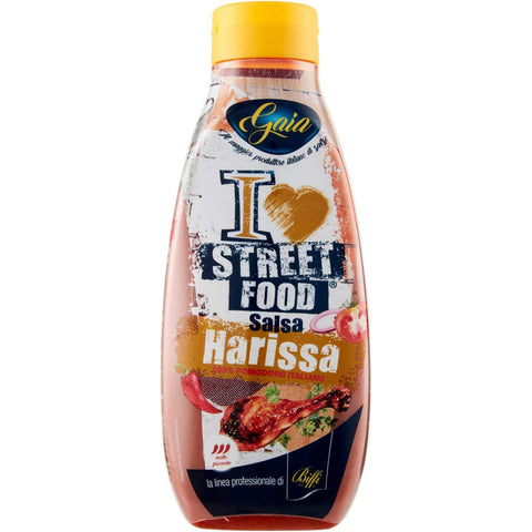 Gaia WÜRZIGE HARISSA-SAUCE 800 ml - Karton 6 Stück Original italienisch