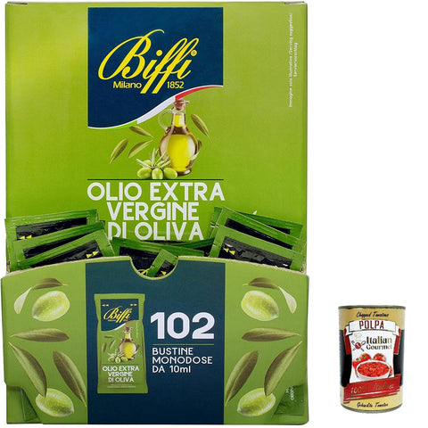 Biffi Extra Virgin Olivenöl Olive Olive 102 Single Potion Beutel 3x10ml Original italienisch Sauce