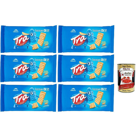Galbusera Chips Galbusera Crackers Cracker salati Salzgebäck gesalzen 6x 250 g, herzhafter Snack kekse aus Italien italienisch Original 8032804040014