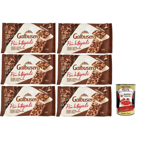Galbusera Più Integrali con Semi di Sesamo, Papavero 6x380g Original italienisch Snack