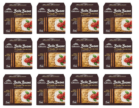 Galbusera BelleBuone Crackers Avena e Mix di Semi Vollkorn Cracker mit Hafer und Samenmischung 5x40g Original italienisch Snack