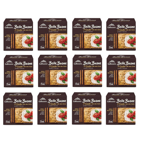 Galbusera BelleBuone Crackers Avena e Mix di Semi Vollkorn Cracker mit Hafer und Samenmischung 5x40g Original italienisch Snack