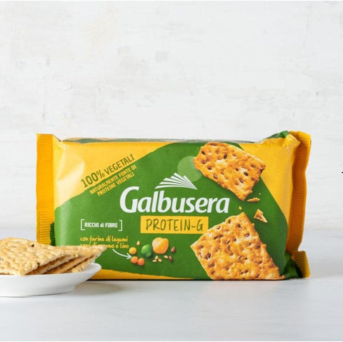 Galbusera Crackers Galbusera Protein-G Cracker con farine di legumi, semi di sesamo e lino Cracker mit Hülsenfruchtmehl, Sesam und Leinsamen 280g 8002190006901