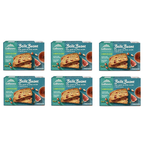 Galbusera Belle Buone Fette Spesse con fichi nocciole e semi di zucca Snacks mit Feigen Haselnüsse und Kürbiskerne 200g ( ) 6x 5x 40g Original italienisch