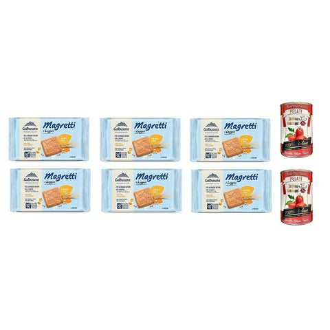 Galbusera Magretti Kekse mit Malz und Gerste kuchen biscuits cookies 6x350g Original italienisch