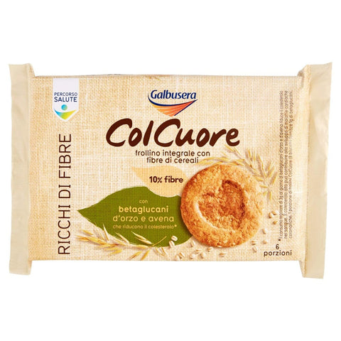 Galbusera Kekse Galbusera ColCuore Kekse Vollkornkekse reich an Fasern 300 g (6 snack) italienisch Original 8002190001913