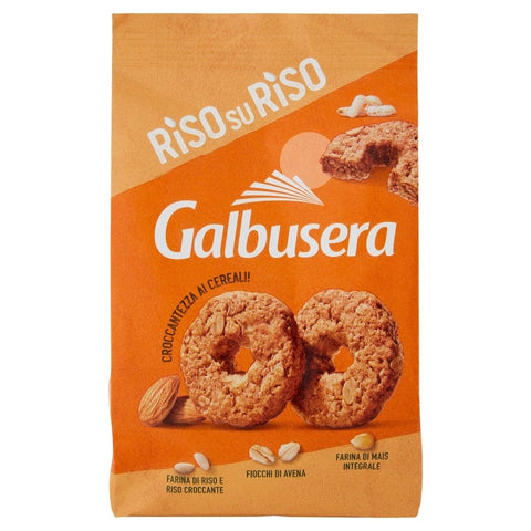 Galbusera Kekse Galbusera Riso su Riso Croccantezza ai Cereali Kekse mit Getreide und Mandeln 290 g 8002190006888