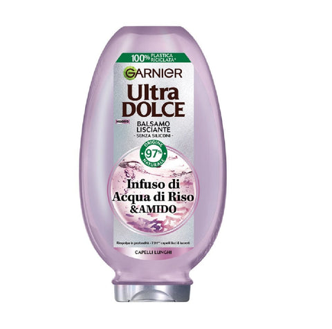 Garnier Balsamo Garnier Ultra Dolce Balsamo Lisciante Infuso di Acqua di Riso & Amido Glättender Conditioner 200 ml 3600542596862