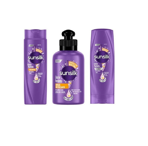 Garnier Balsamo Testpacket SUNSILK Shampoo+balsamo+crema districante Liscio perfetto Shampoo+Spülung+Entwirrungscreme Perfekt glatt