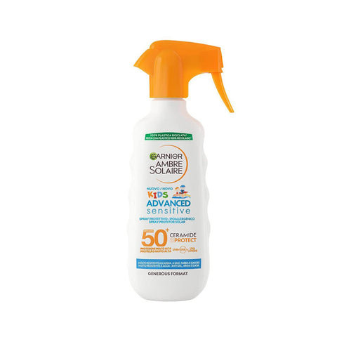 Garnier Ambre Solaire Advanced Sensitive Kids Ceramide Protect Spray Schutzdose SPF50 1 Stk Original italienisch Körpersonnenschutz