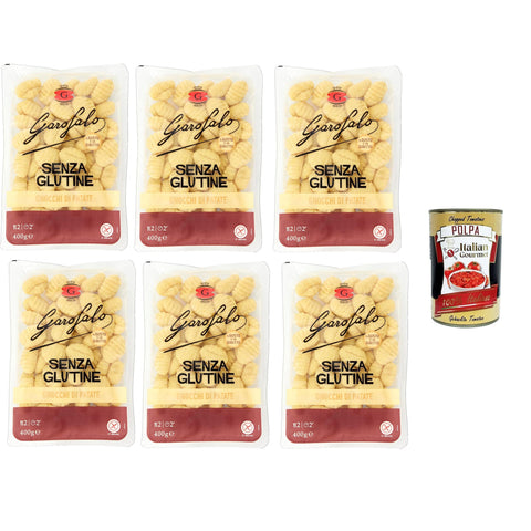 Garofalo Gnocchi di Patate Senza Glutine,Glutenfreie Kartoffelgnocchi, 6 x 400 g Kartoffelgerichte italienisch Original