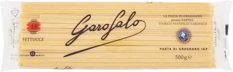 GAROFALO Kurze Pasta 10x Garofalo Pasta di Gragnano IGP Fettucce N° 15 Hartweizengrieß Pasta Neapolitanische Pasta Packung mit 500g 8000139004063
