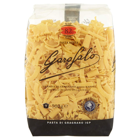 GAROFALO Pasta di Gragnano IGP Pasta Mista N° 82 Hartweizengrieß Pasta 100% Neapolitanische Pasta Kurze Pasta Packung mit 16x500g Original italienisch