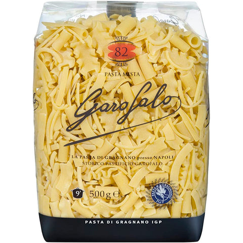 GAROFALO Pasta di Gragnano IGP Pasta Mista N° 82 Hartweizengrieß Pasta 100% Neapolitanische Pasta Kurze Pasta Packung mit 5x500g Original italienisch