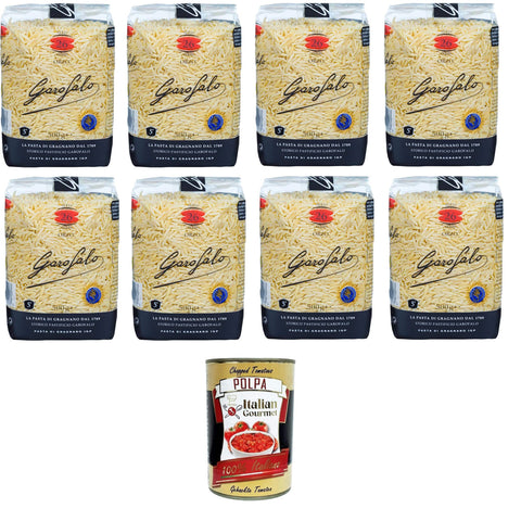 Garofalo Anelli Siciliani N° 52 2 Nudeln aus Hartweizengrieß Gragnano IGP 8x500 gr Kurze Pasta italienisch Original