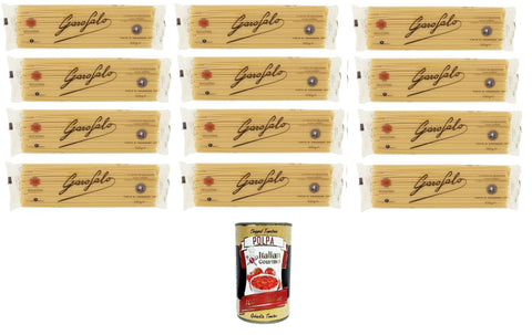 GAROFALO Kurze Pasta Garofalo Bucatini N°14 Nudeln aus Hartweizengrieß Gragnano IGP 12x500gr+ Italian Gourmet polpa 400g 8000139000409