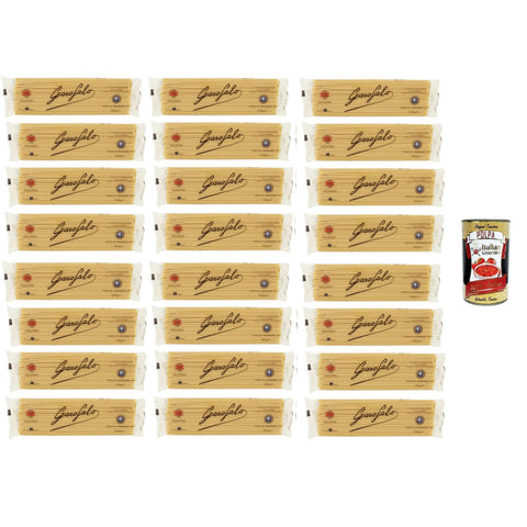 Garofalo Bucatini N°14 Nudeln aus Hartweizengrieß Gragnano IGP 24x500 g italienisch Original Pastasauce + kostenlos polpa 400 g