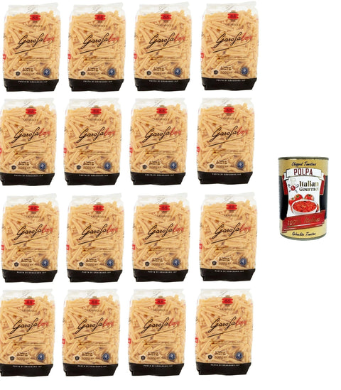 GAROFALO Kurze Pasta Garofalo Casarecce N°88 Nudeln aus Hartweizengrieß Gragnano IGP 16x500gr+ Italian Gourmet polpa 400g 8000139000911