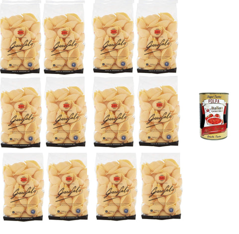 GAROFALO Kurze Pasta Garofalo ConchiglioniN°2-88 Nudeln aus Hartweizengrieß Gragnano IGP 12x500gr+ Italian Gourmet polpa 400g 8000139000409