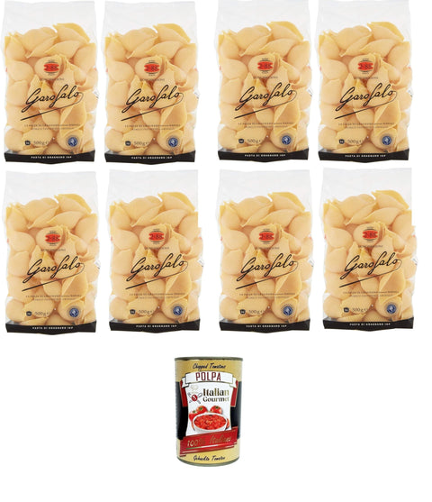 GAROFALO Kurze Pasta Garofalo ConchiglioniN°2-88 Nudeln aus Hartweizengrieß Gragnano IGP 8x500gr+ Italian Gourmet polpa 400g 8000139000409