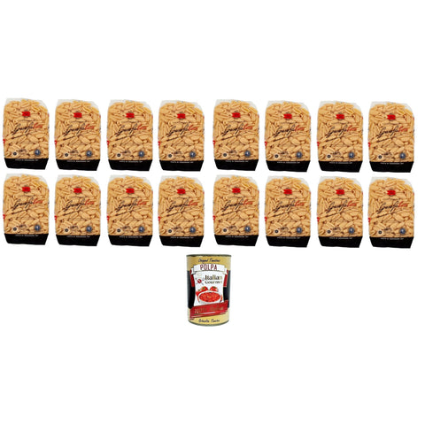 GAROFALO Gnocchi Sardi N°36 Nudeln aus Hartweizengrieß Gragnano IGP 16x500gr Original italienisch inkl. Italian Gourmet Polpa 400g