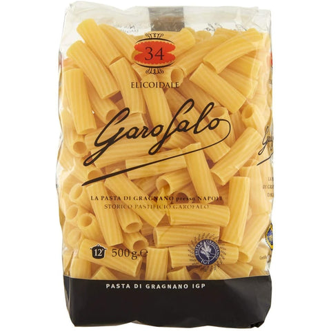 GAROFALO Kurze Pasta GAROFALO Pasta di Gragnano IGP Elicoidale N° 34 Hartweizengrieß Pasta 100% Neapolitanische Pasta Kurze Pasta Packung mit 500g 16x Original italienisch 8000139000409