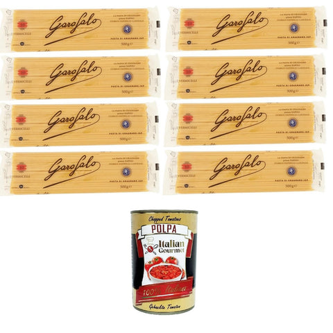 GAROFALO Vermicelli N°10 Nudeln aus Hartweizengrieß Gragnano IGP 8x500g Original italienisch Pasta