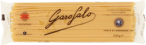 GAROFALO Längliche Pasta 10x Garofalo Pasta di Gragnano IGP Bucatini N° 14 Hartweizengrieß Pasta 100% Neapolitanische Pasta Längliche Pasta Packung mit 500g 8000139004209