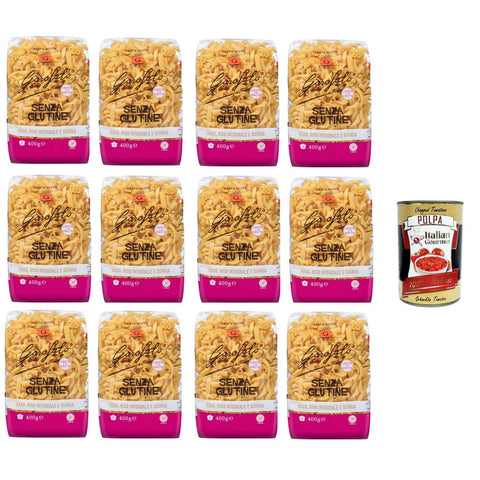 Garofalo Längliche Pasta Garofalo Pasta Mista Senza Glutine,Glutenfreie Pasta aus Mais, Naturreis und Quinoa 6x 400 gr italienisch Original 8000139938887