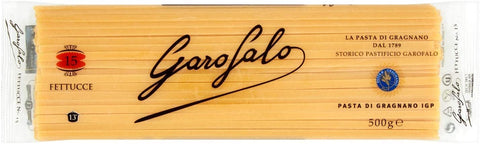 Garofalo Nudeln & Pasta 10x Fettucce N. 15 Neapolitanische Hartweizengrieß Packung mit 500g Pasta IGP + Italian Gourmet polpa 400g 8000139004063