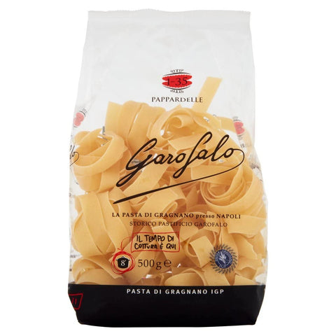 Garofalo Nudeln & Pasta 10x Pappardelle Nido N. 1-35 Neapolitanische Hartweizengrieß Packung mit 500g Pasta IGP + Italian Gourmet polpa 400g 8000139001352