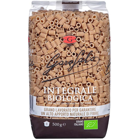 Garofalo Pasta Integrale Ditali rigati Vollkorn Hartweizen Bio Produkt 500 g Nudeln & Pasta italienisch Original
